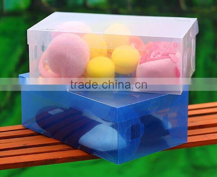 ECO-friendly plastic,plastic clear shoe box
