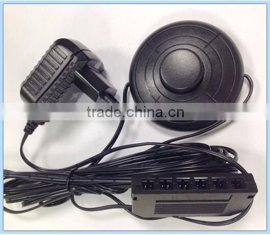 New !!! OEM/ODM 12v 0.5 A EU power supply with LED mini 6-way distributor and foot switch
