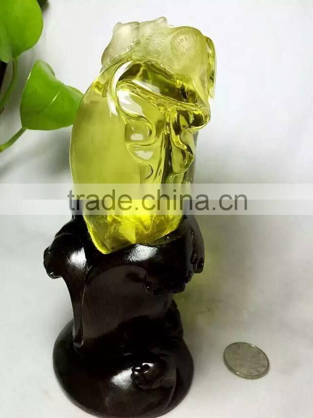 Hot sale business gift Nature citrine crystal mouse