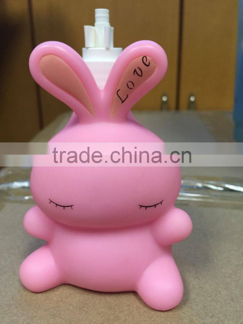 Pink Rabbit Bath Toys,Rabbit Head Lotion Dispenser Toy