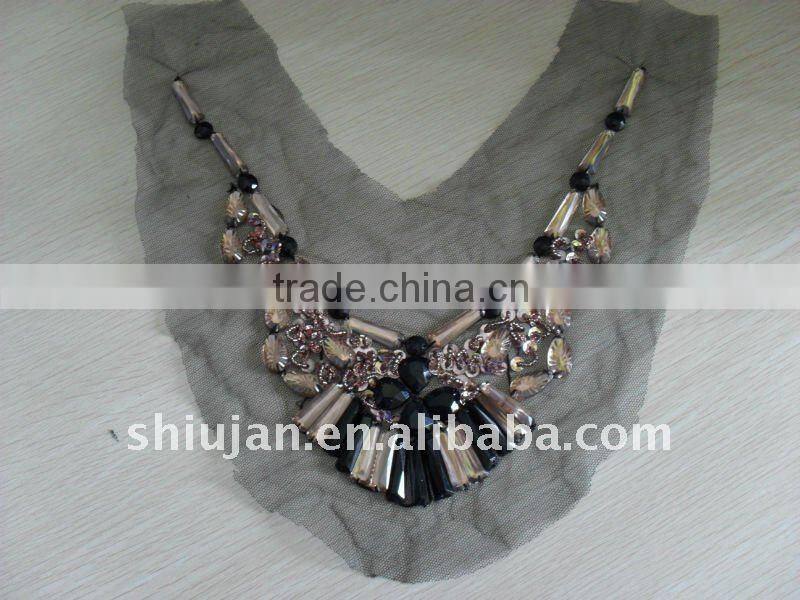 Beaded neck garment accessory