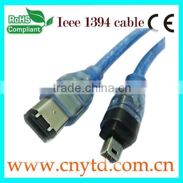 Transparent color good quality ieee1394 cable