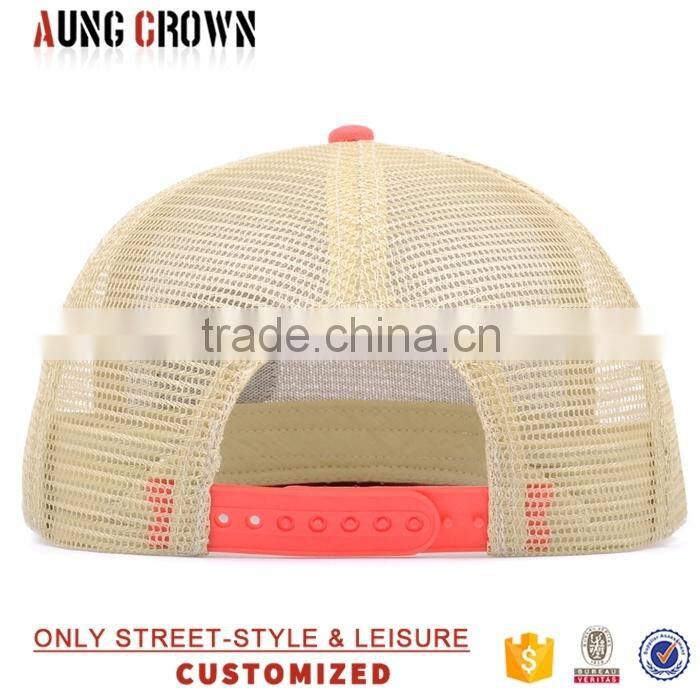 Flat bill cotton custom wholesale cheap trucker hat