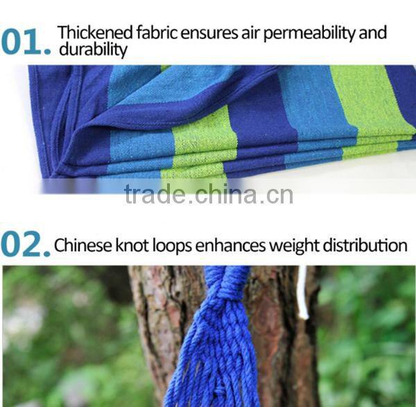 2016 Aofeite Portable Cotton Rope Canvas Outdoor Camping Hanging Military Hammock Swing