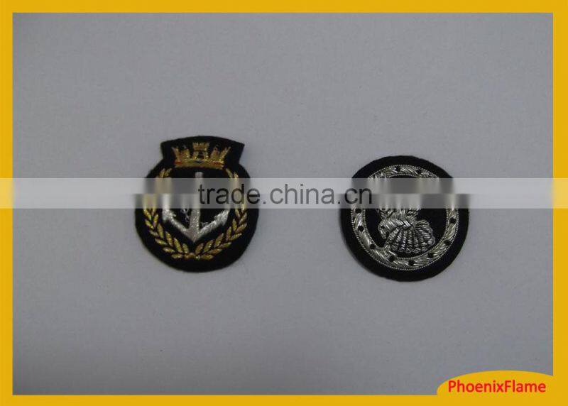 Indian metallic thread embroidery patch