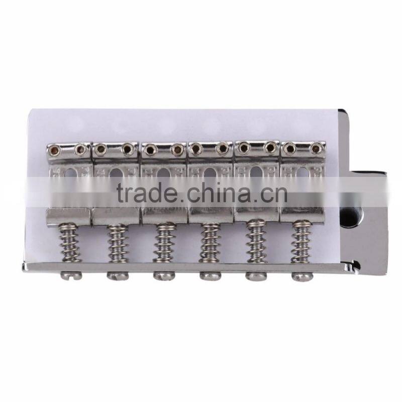 Acoustic Guitarra Guitar Parts 1 Set Chrome 6 Strings Bass Guitar Tremolo Bridge with Bar For Strat ARE4