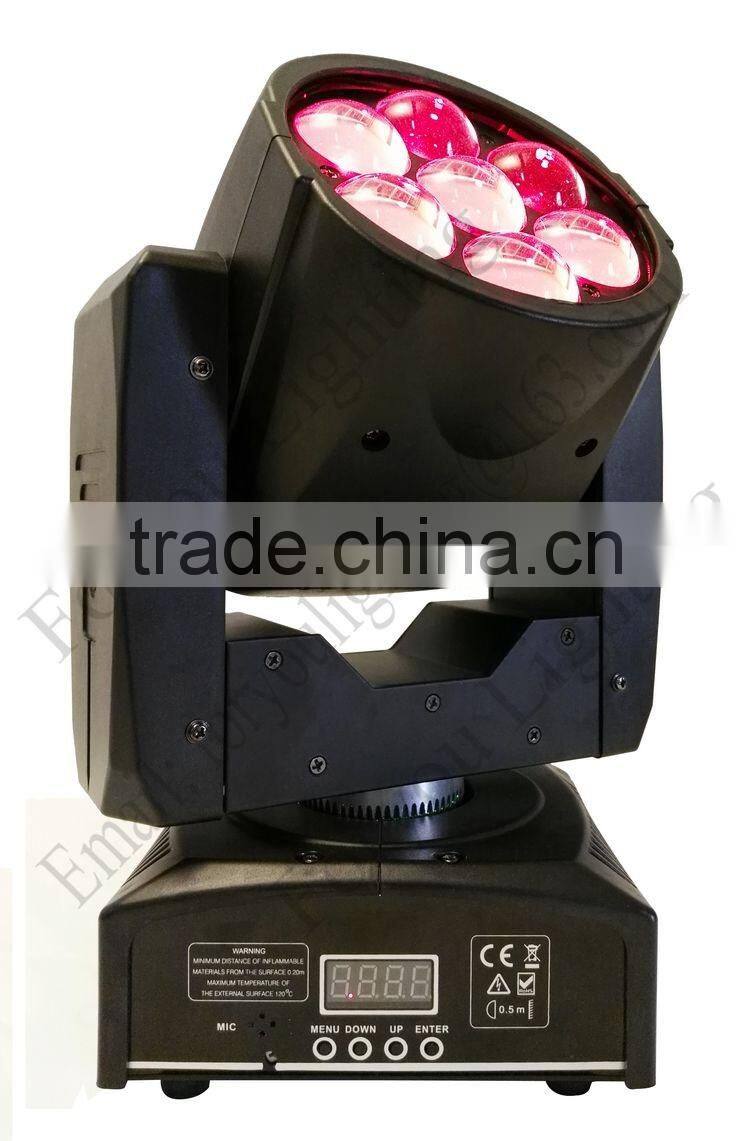 7x15Watt Blizzard Lighting Stiletto Z7 Wash Zoom 7x15W RGBW Colorful LED Moving Head Beam