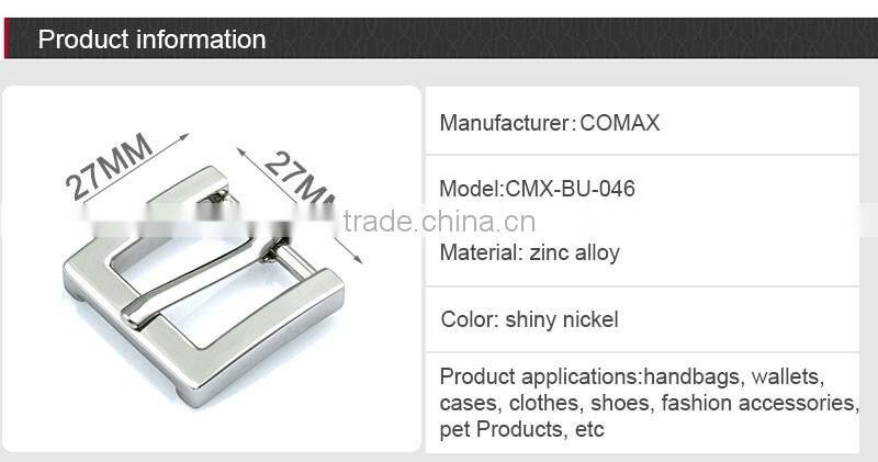 Women cheap silver 27mm metal zinc alloy belt buckle