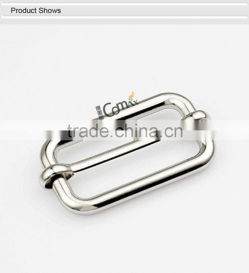 Nickel Metal Bag Strap Adjustable Slide Pin Buckle Belt For Bag Hardware