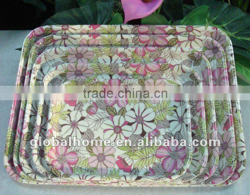 Melamine display tray