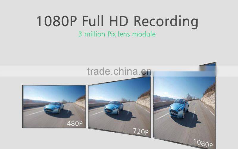 2.7''LCD Front Lens 140 Degrees Back Lens 120 DegreesDvr Car with GPS