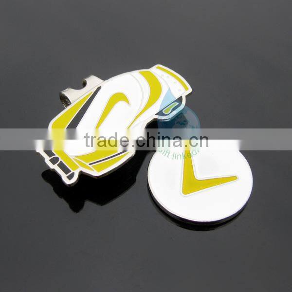 2014 custom desgin metal pretty golf magnetic hat clip