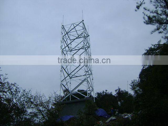 4 legged square telecom lattice angular tower