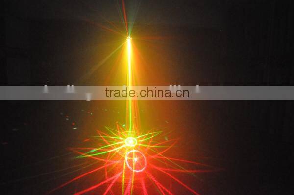 3 IN 1 rgb led + white strobe+ 8 patterns mini laser party light