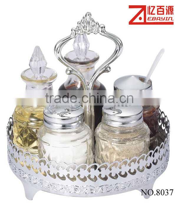 Hot sellling glass salad dressing bottle set