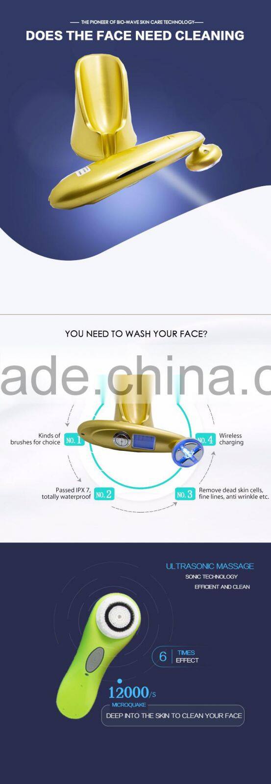 BP-E9901tripolar vacuum cavitation machine EMS and RF therapy mesotherapy ipl skin analyzer beauty machine