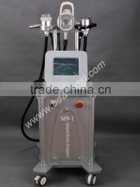 High quality newmeir rf vacuum beauty salon equipment with 50khz cavitation bio light
