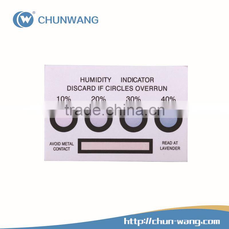 Wholesale Price 10%-40% Humidity Indicator Card with 4 Dots