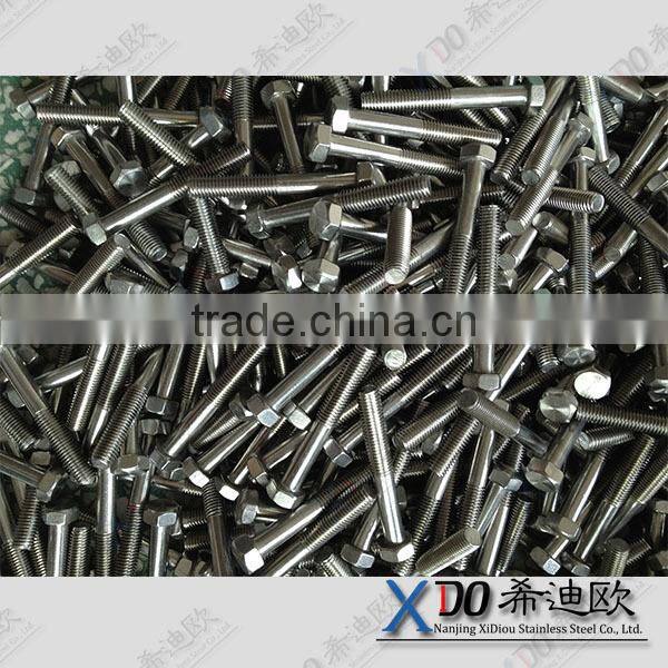 Zeron100 / S32760 duplex stainless steel fastener din 933 full thread hex bolt