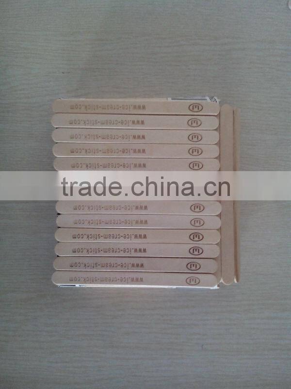 bevelled/round edge 114mm ice cream stick
