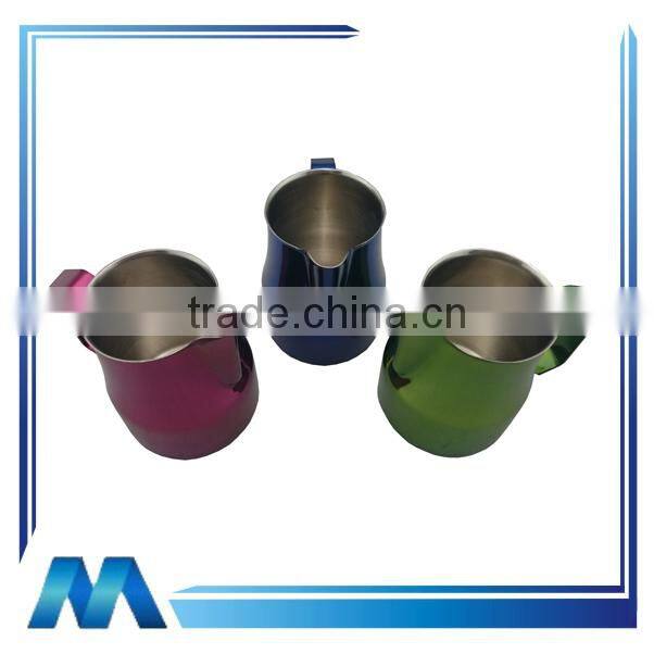 colorful stainless steel milk jug, Italy Cup, coffee jug