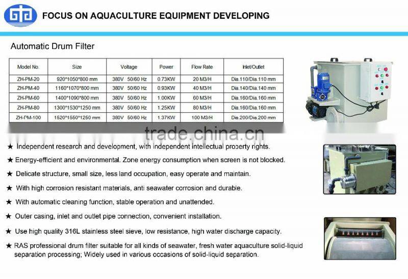 Aquaculture Fish Farming Aquatec Drum Filter