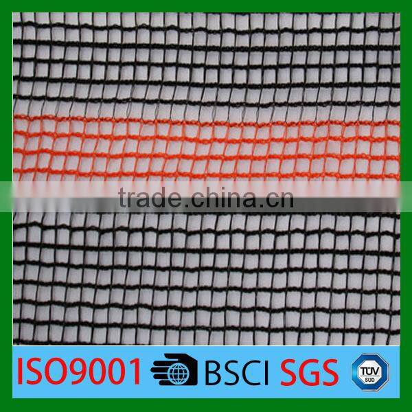 Building Covered With Construction Debris Netting for Protection