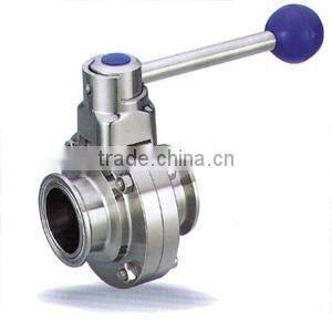 ISO Certified Factory Direct Sale Stainless Steel Sanitary Butterfly Valves