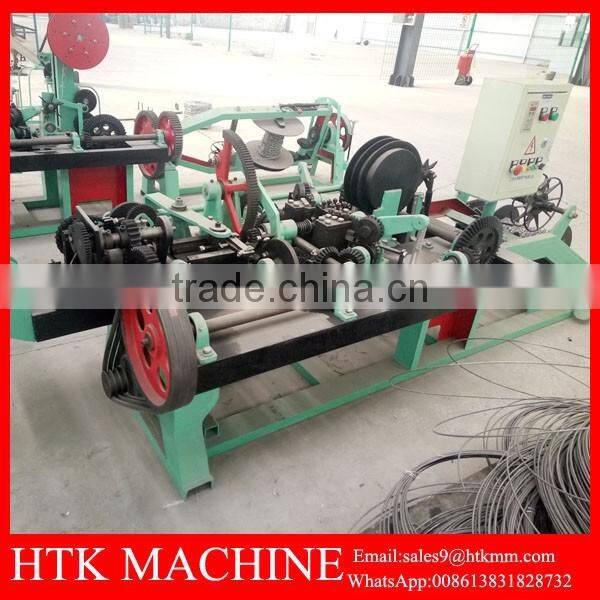 Galvanized And PVC Coated Barbed Wire Mesh Machine