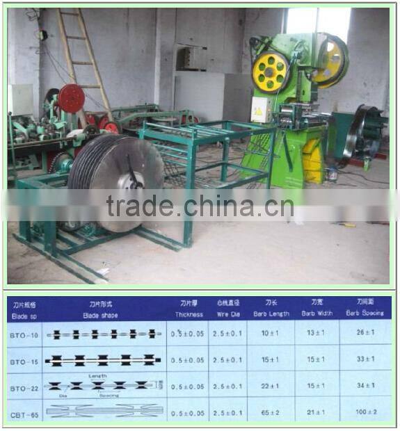 China factory pvc coated barbed wire making machine