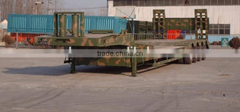 cheap 3 axles low bed semi trailer
