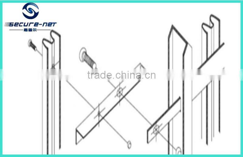 bright color ornamental weld steel palisade fencing prices with european style