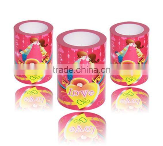 large size voice activated romantic love design candle light