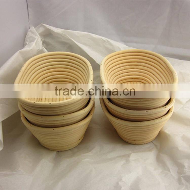 Round shape rattan cane bread proofing banneton basket