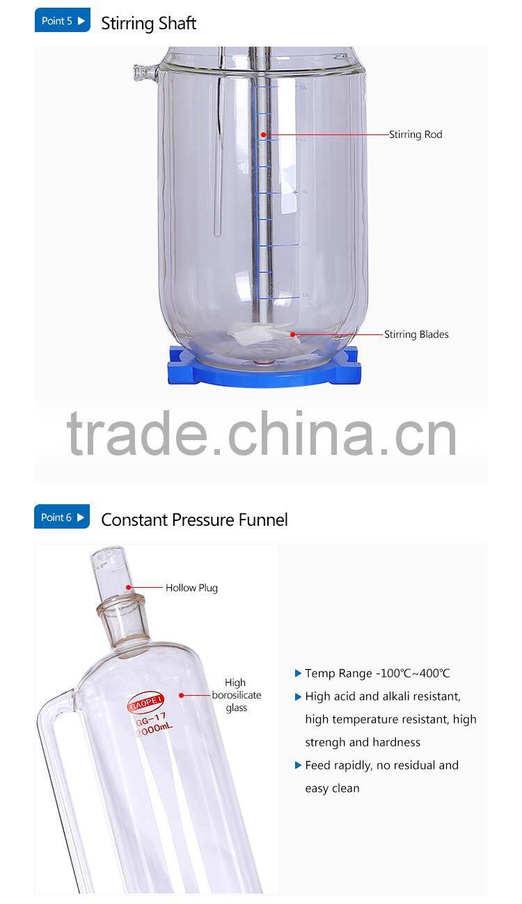 EXSF Explosion-proof Glass Reactor Distillation Kits