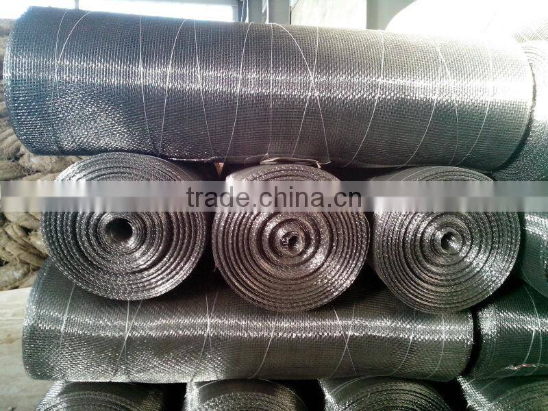 Top quality square decorative Stainless Steel Woven crimped wire mesh