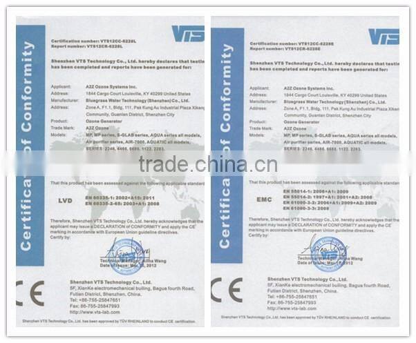 12V Ozone Tube and DC Board Set 800mg/h ozone board and cell