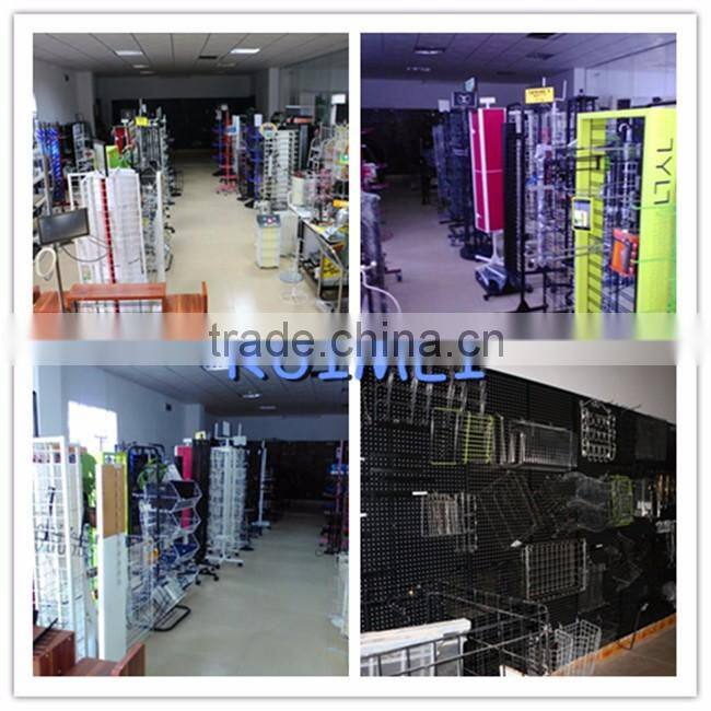 Multi-sides Metal Wire Mesh Display Rack With Hook