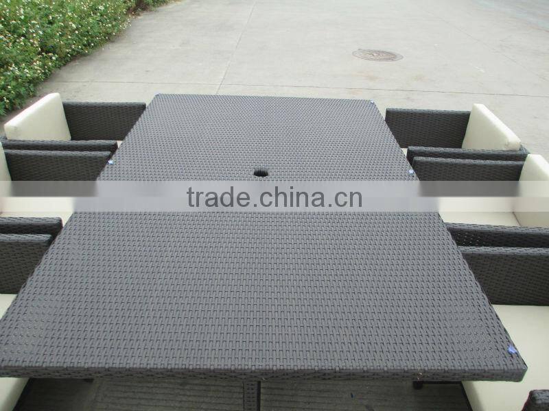 A - high-end grey rattan wicker furniture dinning set CF829-2