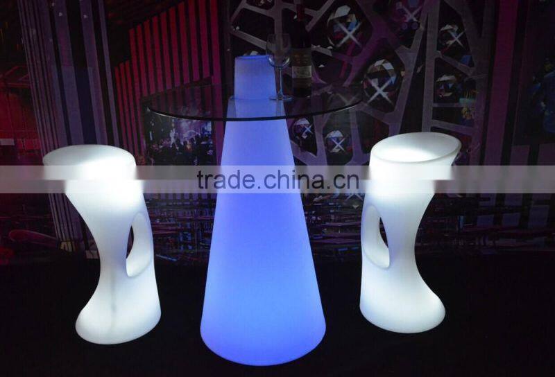 rechargeable illuminated led event furniture led table led cube table
