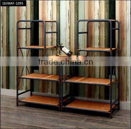 simple design with iron legs particle board rustic style antique furniture