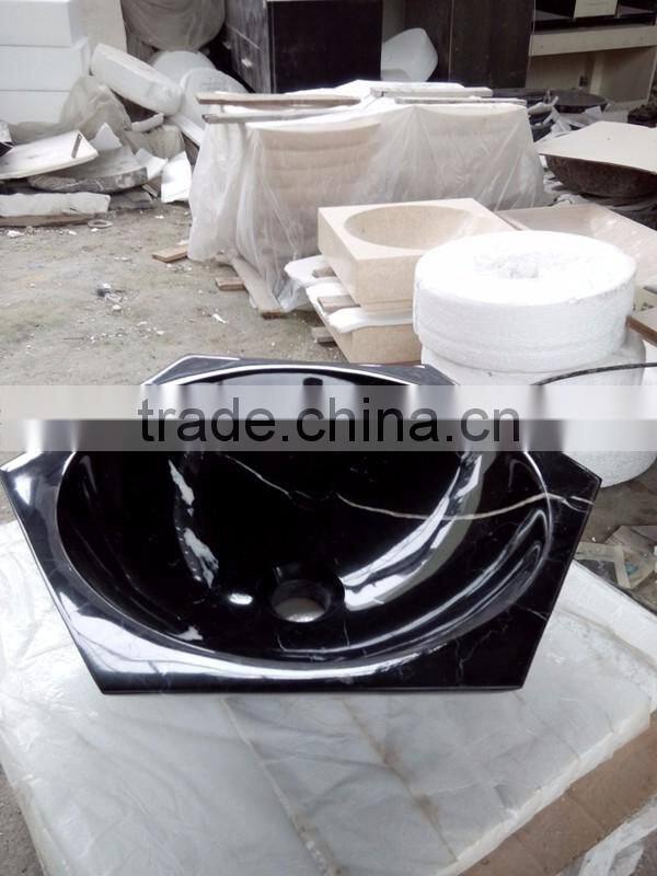 black round stone bathroom basins&sinks