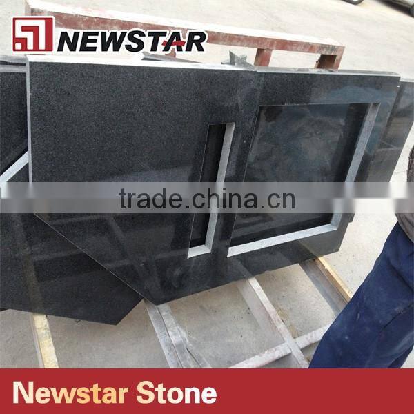 Chinese Blue Granite Perfab Bathroom Countertop