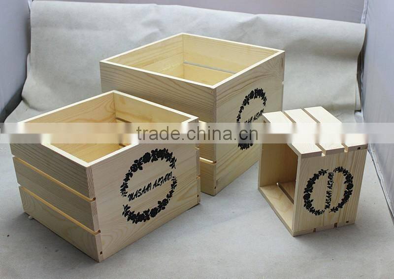 2016 Cheap pine wood crate