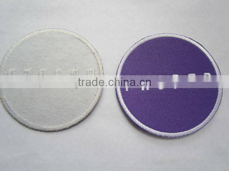 Football badge patch with sewing on back