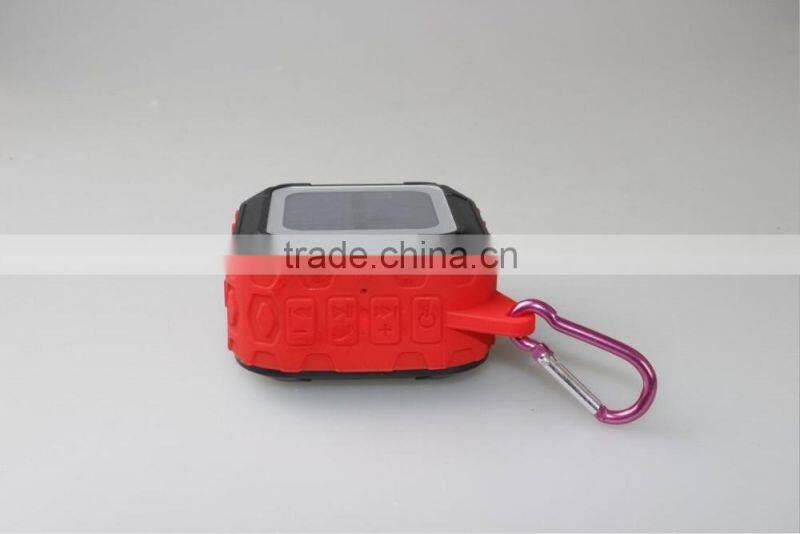 New Arrive Outdoor solar panels charge Bluetooth speaker solar waterproof stereo speaker
