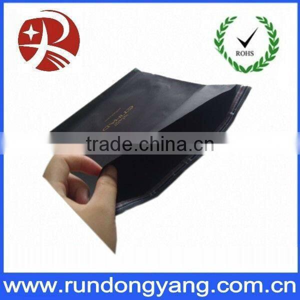 top quality printed black CPE plastic mailing bag