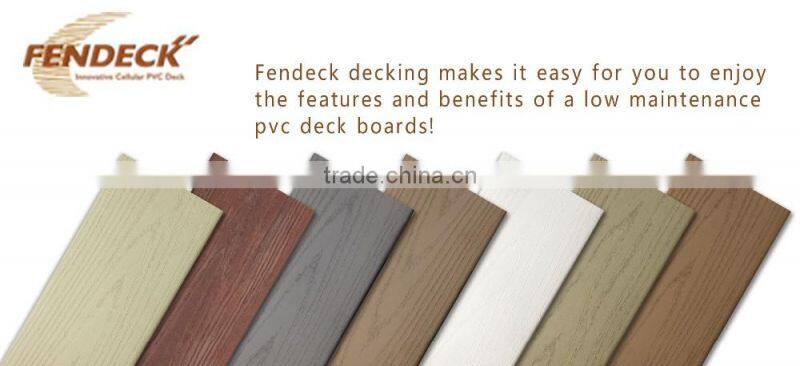 100% Vinyl Waterproof Pvc/Plastic Floor Decking