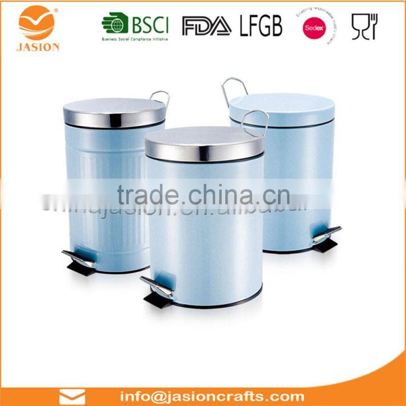 3 Litre Pedal Trash Bin White Foot Pedal Bin with Lid For Easy Opening Closing Dustbin