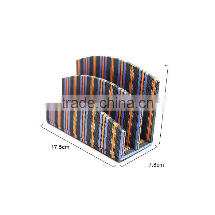 Fashional Colourful Faux Leather Desk Mail Holder Organizer